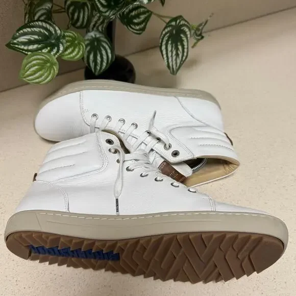 •VNDS• Birkenstock Women’s Bartlett Kids White Leather Shoes • EU40 - Picture 4 of 13